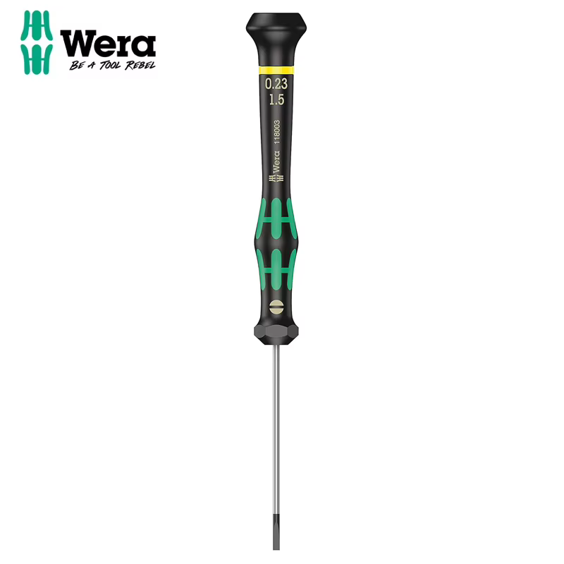 WERA 05118003001 2035 Tournevis pour vis à fente pour applications électroniques, résistant à la cor