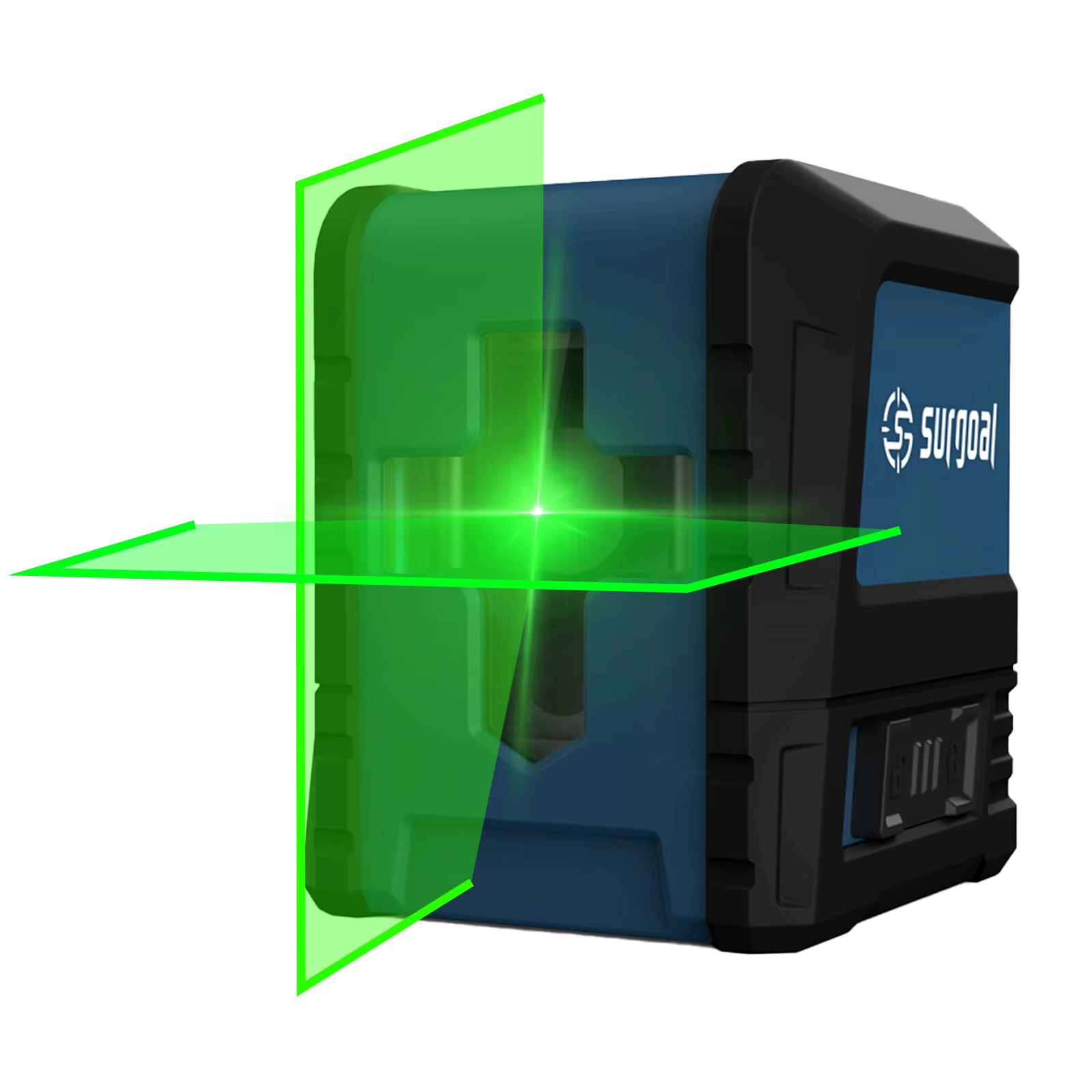 SURGOAL 2 lignes niveau Laser vert fort Mode auto-nivelant pendule verrouillé précision 2.5mm/5m niv
