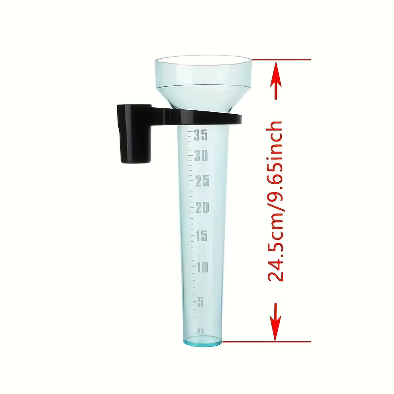 Tasse de mesure de la pluie portable en polystyrène, outil de mesure de la pluie pour jardin, sol, e