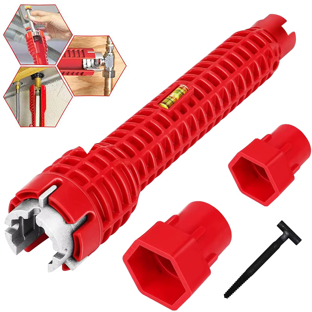 Nouveau 8 en 1 Multi clé Flume clé magique évier outils de plomberie clé magique clé polyvalente clé