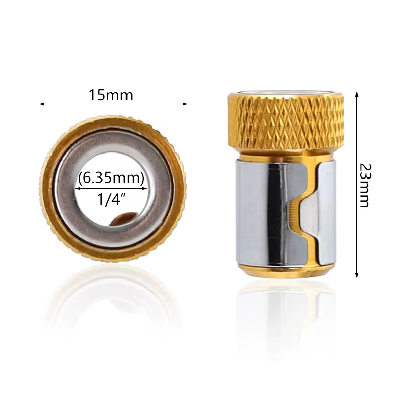 Tournevis universel anneau magnétique 1/4 "tournevis universel en métal foret anneau magnétique tige