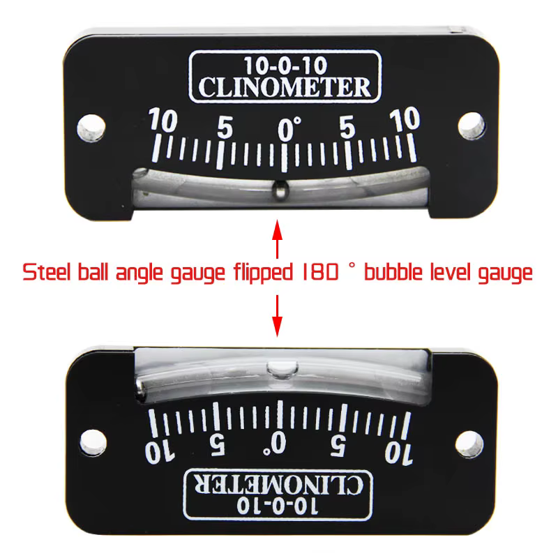 Inclinomètre à bille d'acier, instrument de mesure mécanique, compteur d'angle, compteur de pente de