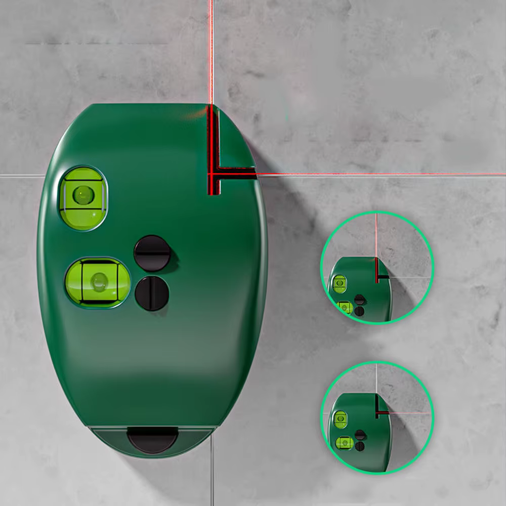 Niveau laser électronique auto-nivelant à 90 degrés – Niveau laser infrarouge portable, règle laser 