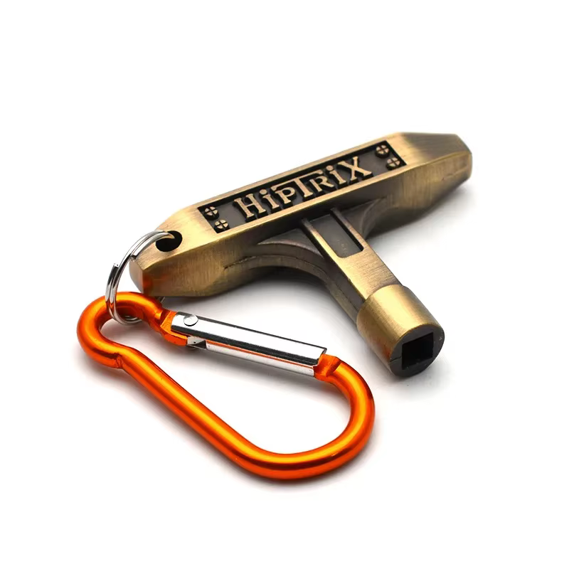 Clé de réglage du tambour, clé de réglage en métal en forme de T, 4 trous carrés, accessoires pour i