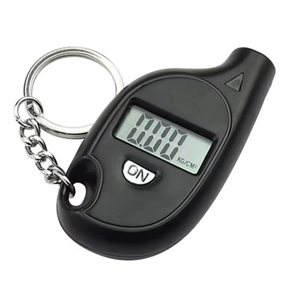 Manomètre de pression des pneus avec écran LCD numérique-testeur de pression d'air pour automobile e