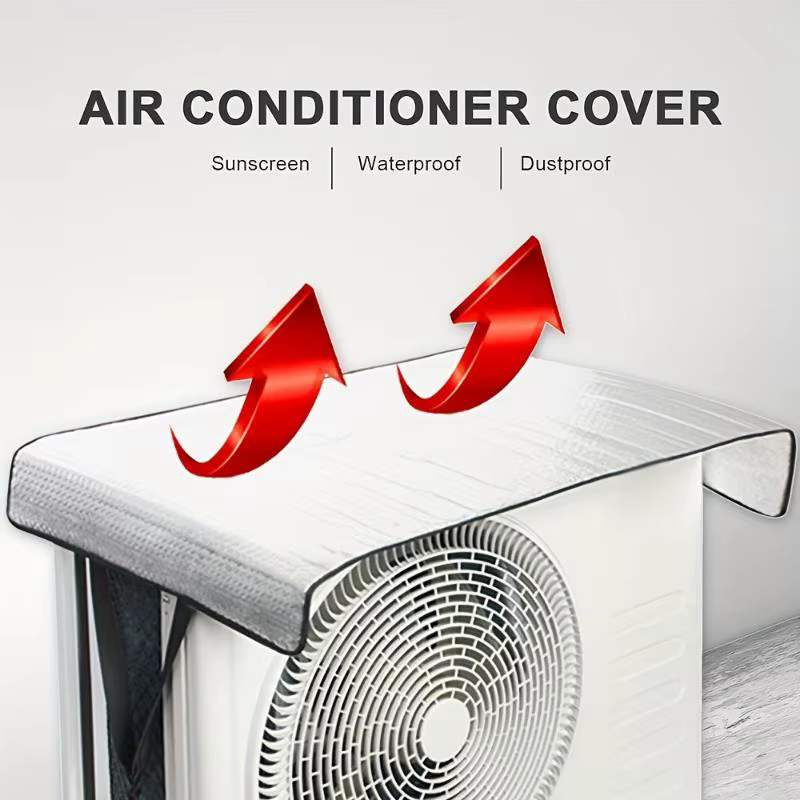 ❤️   Housse extérieure pour climatiseur, économie d'énergie, protection contre la pluie, housse anti