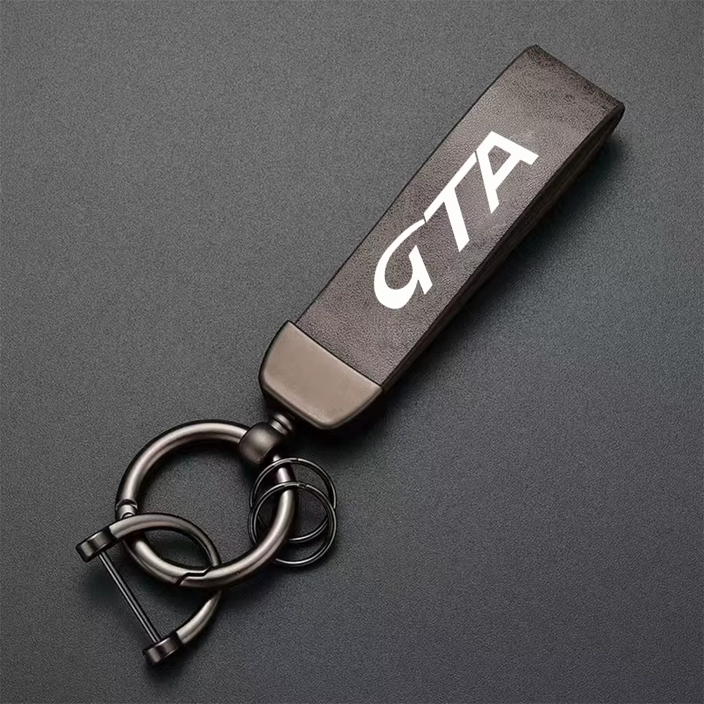 Porte-clés en cuir de haute qualité avec porte-clés de voiture pour opel GTA, accessoires automobile