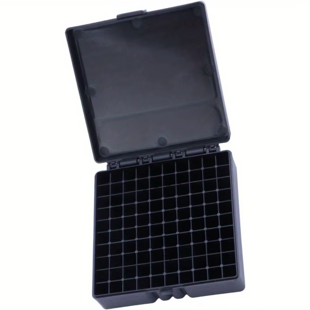 Boîte de rangement portable pour munitions en PP, capacité 9 mm, 100 coups, avec un design classique