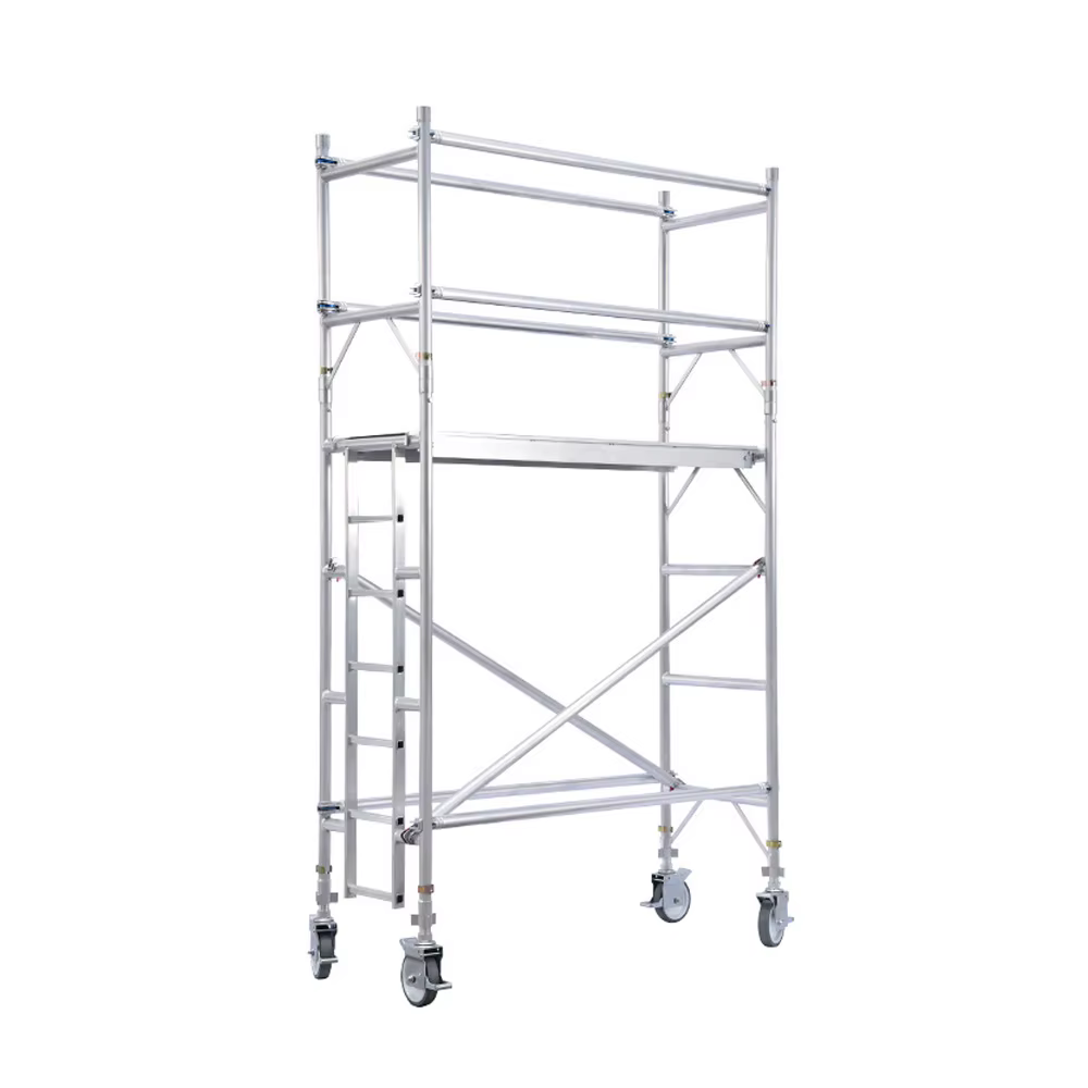 Tour d'échafaudage mobile en alliage d'aluminium, échelle combinée mobile pour travaux en hauteur in
