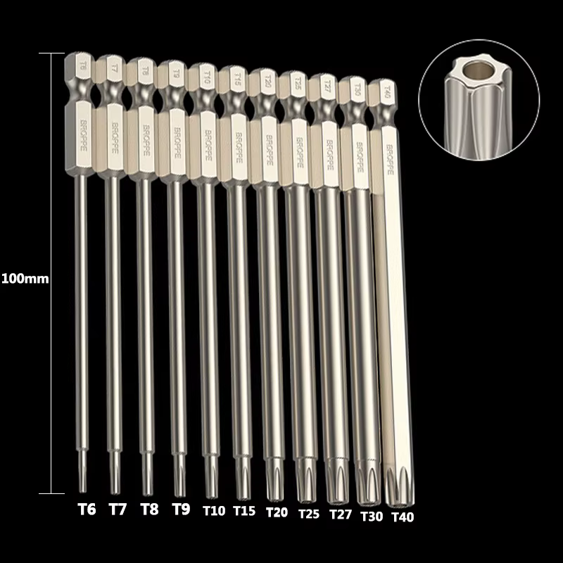 Jeu d'embouts de sécurité, tournevis inviolable, foret, embouts de tournevis magnétiques Torx à tête