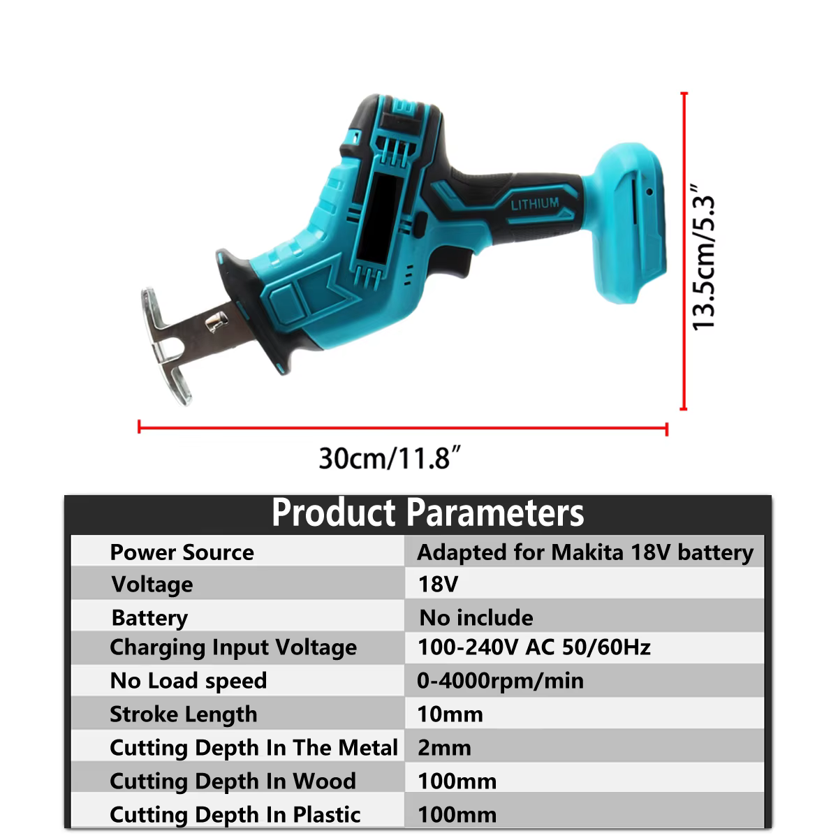 Makita – scie alternative électrique Portable sans fil 21V, outil de coupe du métal et du bois à vit