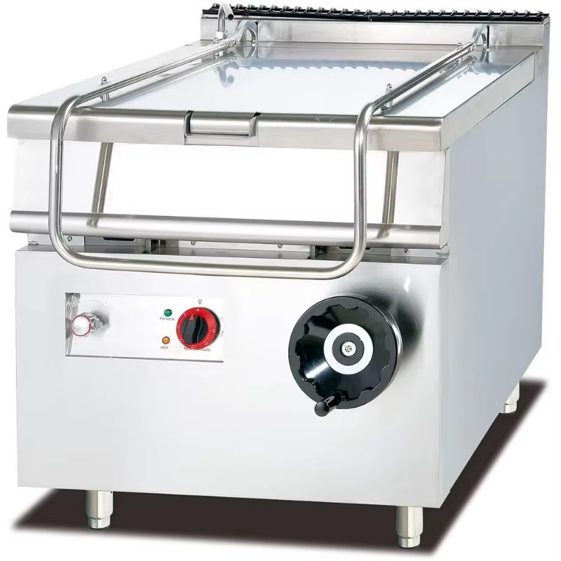 Marmite de cuisson inclinable professionnelle pour cuisine commerciale, chaudière automatique à doub