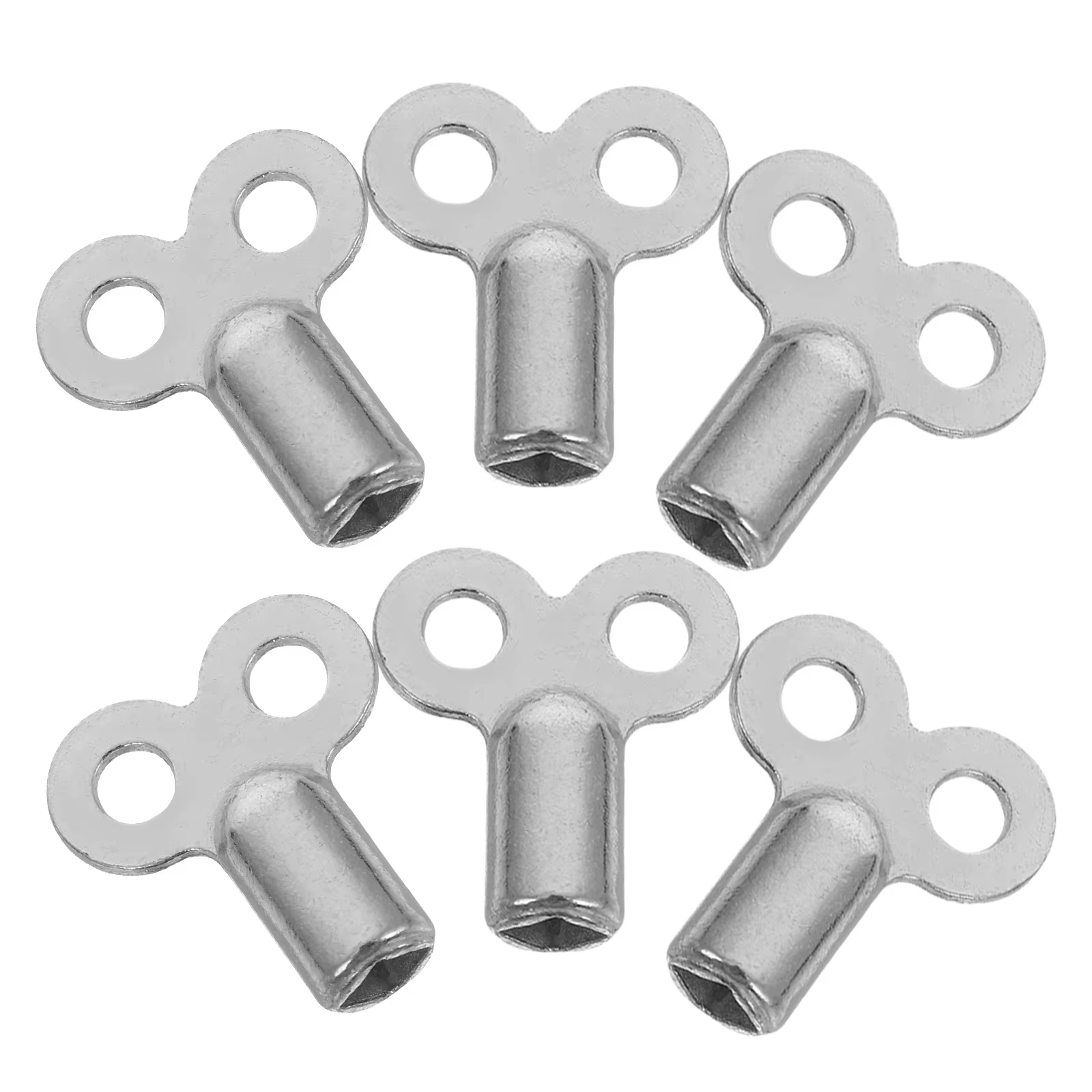 Clé de robinet de radiateur, 6 pièces, robinet d'eau de radiateur, clé de purge de plomberie, évent,