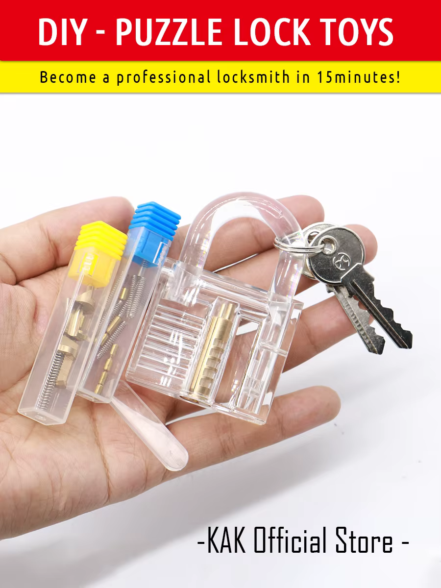KAK-Cadenas d'entraînement transparent pour enfants, ensemble de jeux intelligents, puzzle à assembl