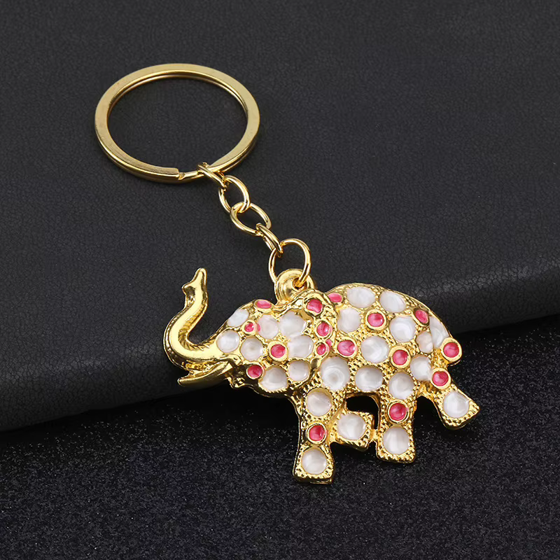 Porte-clés éléphant Vintage, créatif, mignon, pour sac, voiture, pour hommes et femmes, accessoires 