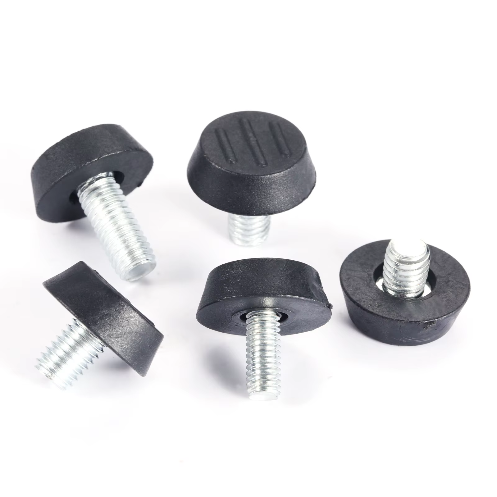 Niveleurs de meubles à filetage M6/M8 x 23mm, 10 pièces, diamètre réglable, tige d'équilibre à vis, 