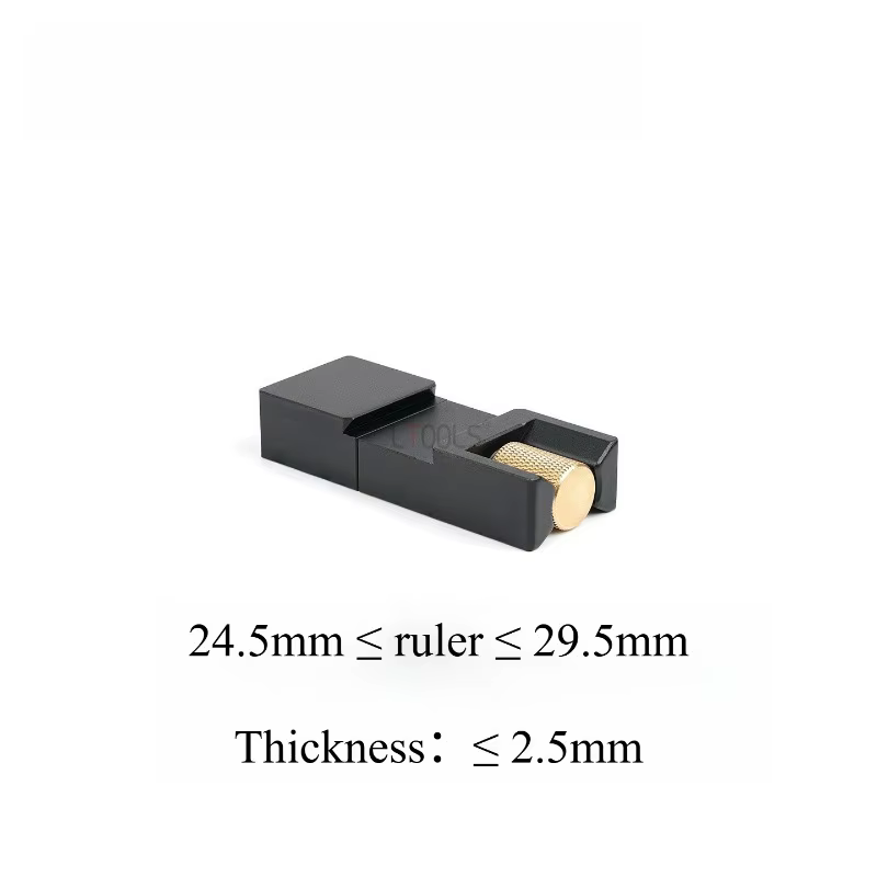 Règle de marquage et de positionnement avec bloc coulissant fixe, règle en acier de 30 cm, jauge de 
