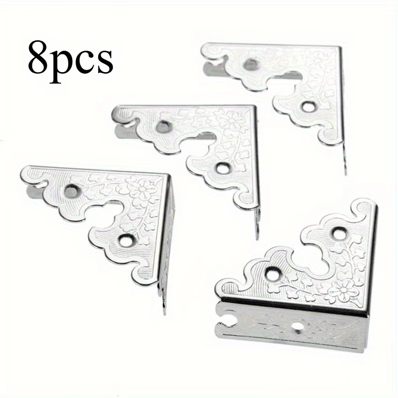 Protection d'angle en fer et cuir pour boîte en bois, boîte cadeau, décoration quatre côtés, longueu
