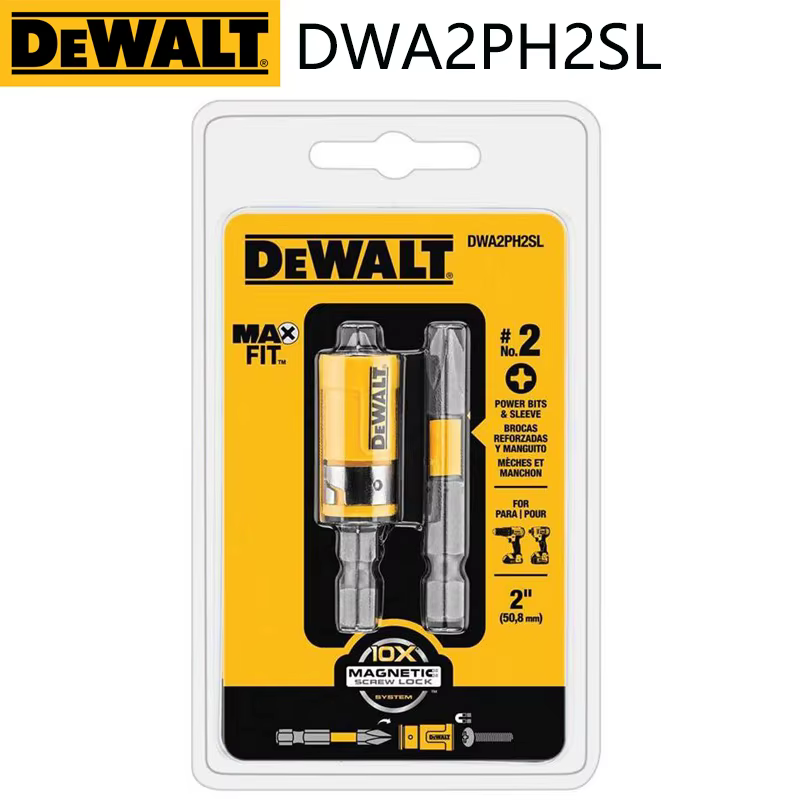 DEWALT DWA2PH2SL Original PH2 2 jeu de manchons Original XCP3 acier 3PK foret