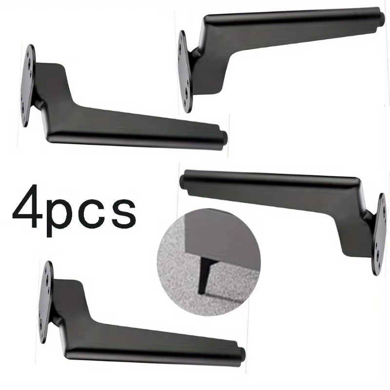 4 pièces bricolage meubles jambe pour armoire TV armoire tiroirs Table de chevet charge jambes métal