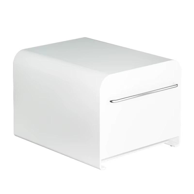 1 boîte de rangement moderne et simple avec tiroir en métal : étanche, anti-poussière, avec poignée