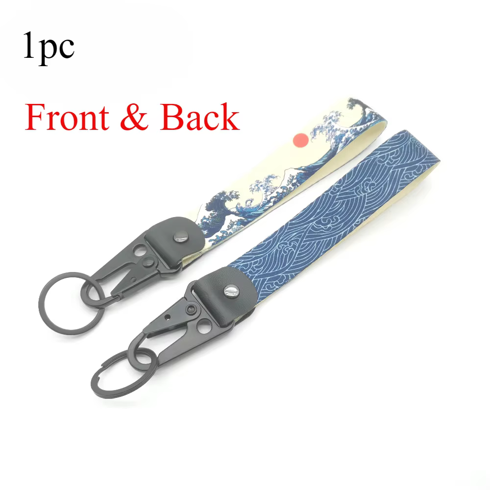 1PC JDM porte-clés voiture de course moto porte-clés anneau voiture lanière porte-clés accessoires d