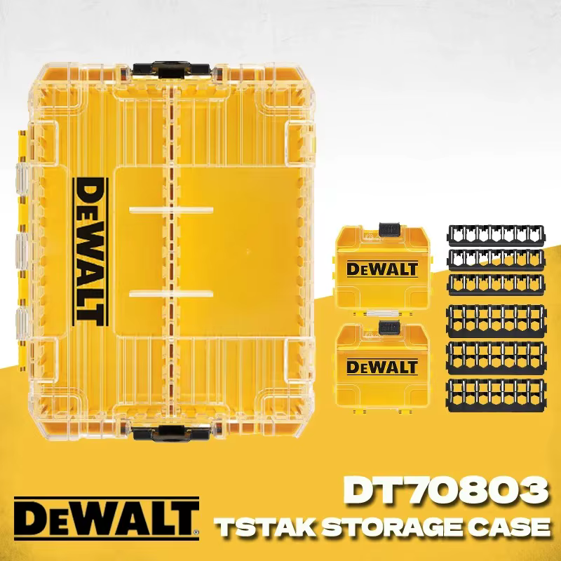 DEWALT DT70803 grande boîte à outils de rangement avec séparateurs amovibles organisateur de petites