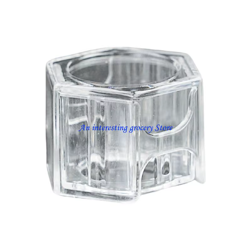 652d Clear Acrylic Billard Chalk Powder Box Billard Boîte stockage rangement à craie