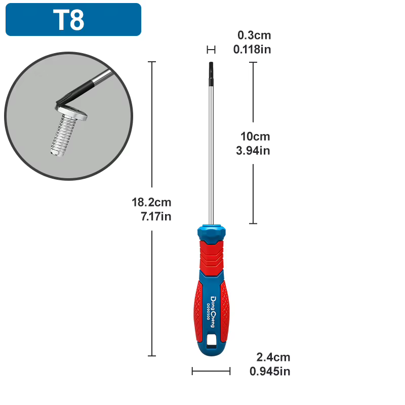 Jeu de tournevis Torx magnétiques de précision T8 T10 T15 T20 T25 T27 T30 T40, kit d'outils de sécur