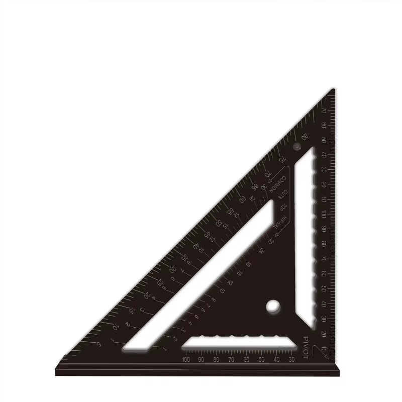 Règle triangulaire 7 pouces 12 pouces, outil de mesure, outils de charpentier en plastique, règle d'