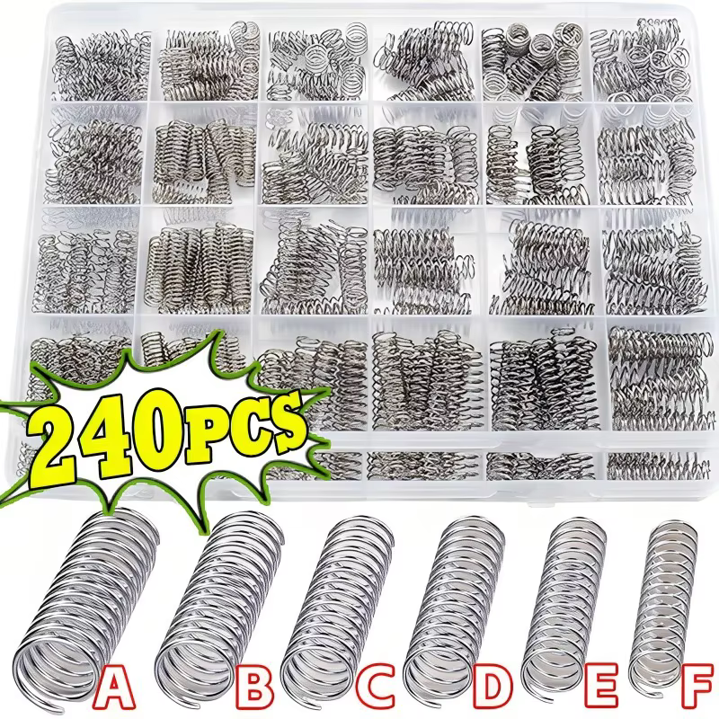 Kit de ressorts de Compression en acier inoxydable, 240 pièces, ressorts de réparation mécanique éle