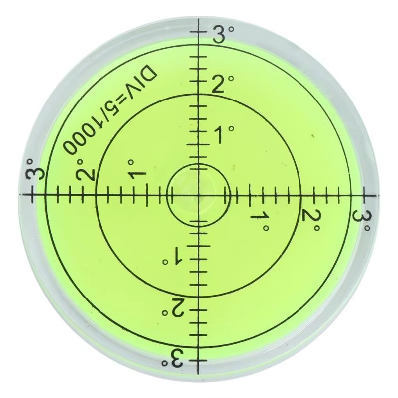 Niveau de Surface Rond pour Outil de Mesure, Marque Résistante à la Bulle PMMA 60mm x 12mm