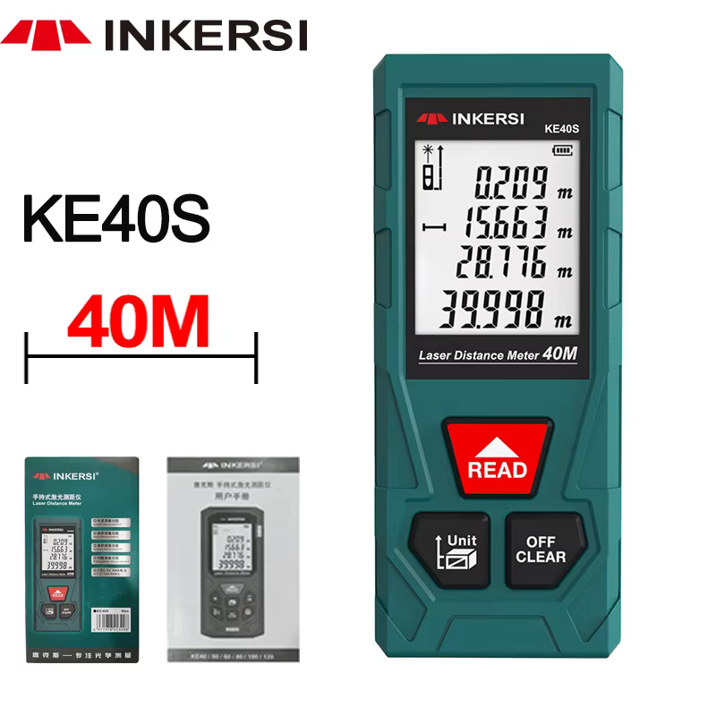 INKERSI ruban à mesurer Laser numérique 40M télémètre Laser télémètre précis Construction Roulette T