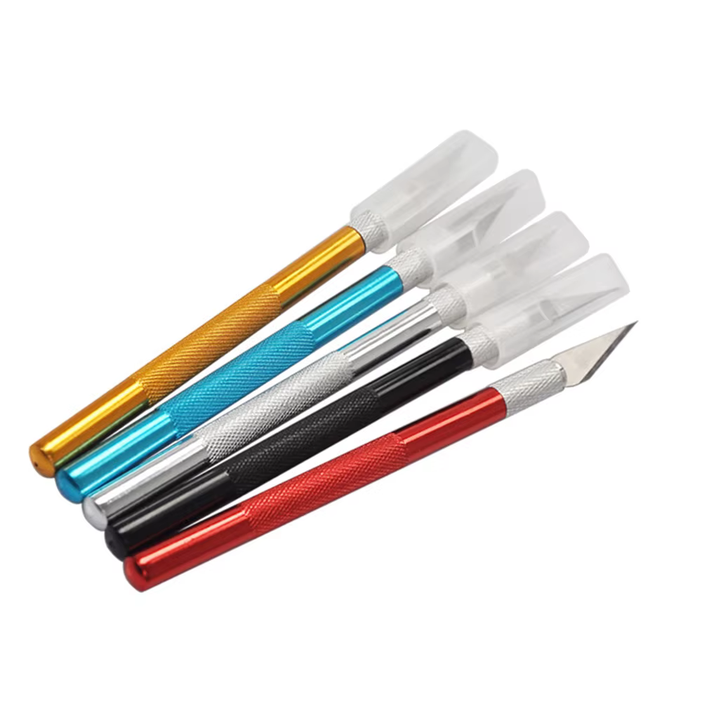 Kit d'outils de couteau de Scalpel de sculpture en métal lames antidérapantes gravure artisanat cout