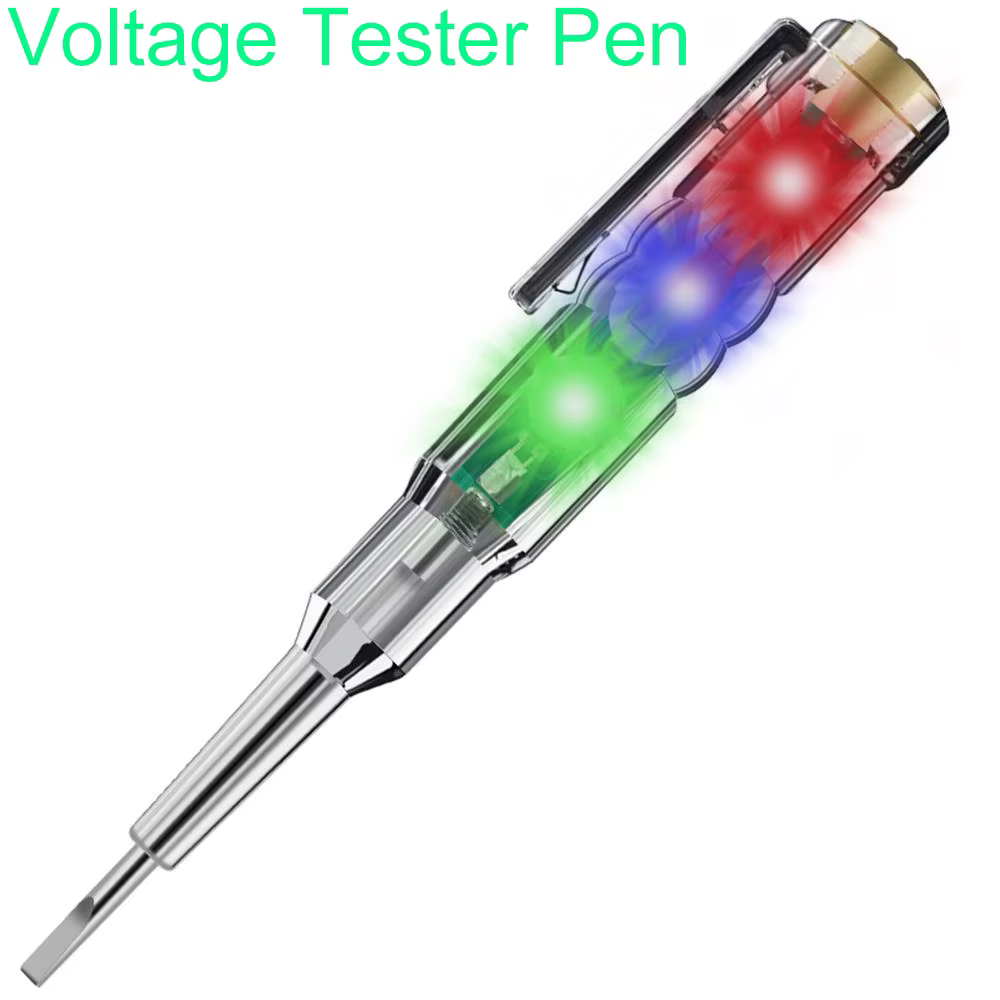 Testeur de circuit, stylo testeur de tension, tournevis, détecteur électrique, tournevis plat, stylo