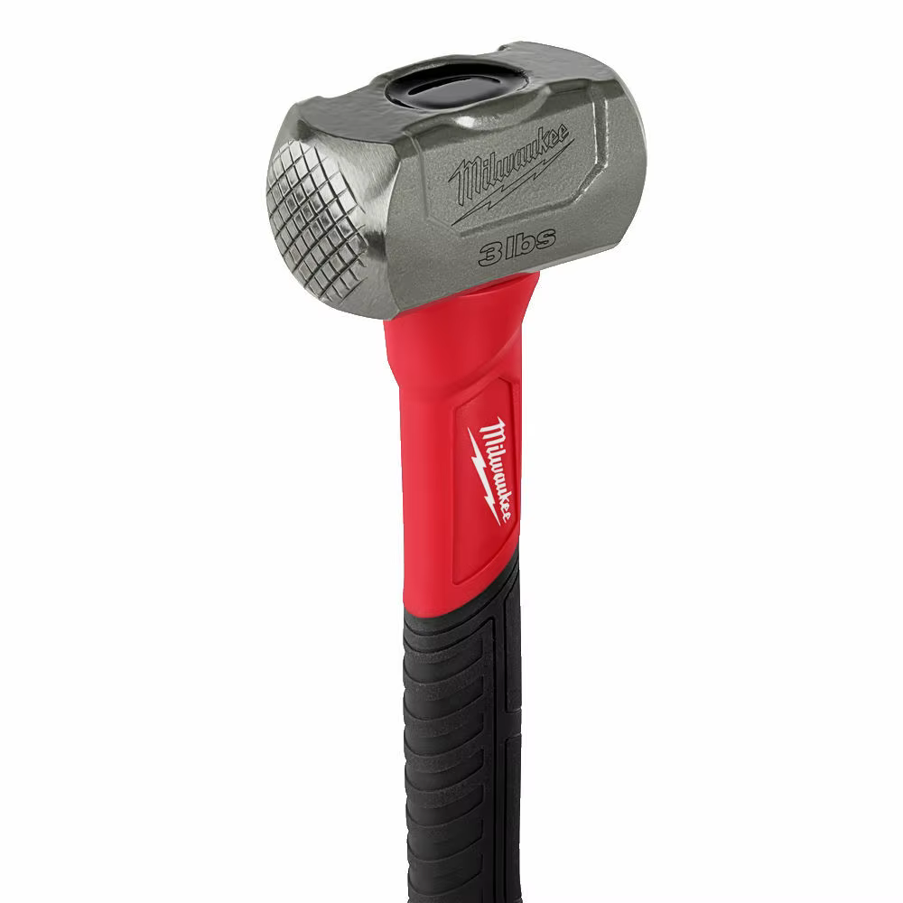 Marteau de maçonnerie Milwaukee 4932478255-3lb avec manche en fibre de verre, marteau intégral pour 
