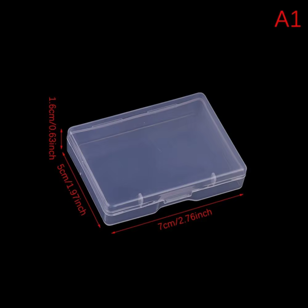 Mini boîte en plastique, boîte rectangulaire personnalisée gratuite, boîte d'emballage transparente,
