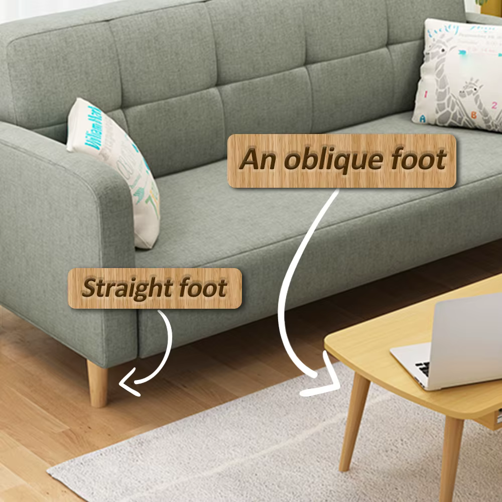 4 pièces pieds de meubles en bois massif canapé Table meuble TV Support stabiliser les pieds antidér