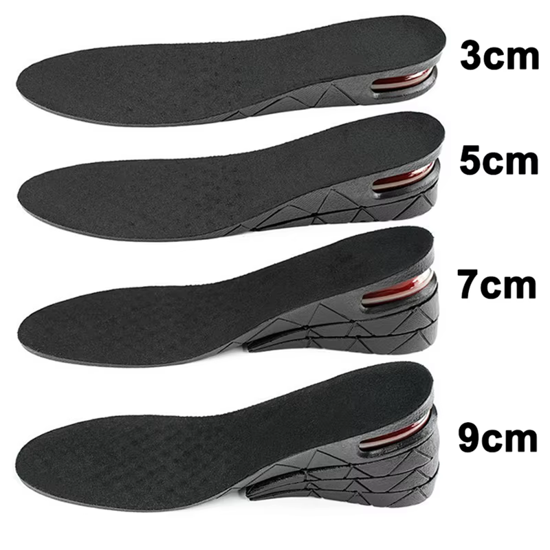 Semelles intérieures pour augmenter la hauteur, coussin d'air, ascenseur de chaussures, Kits de leva