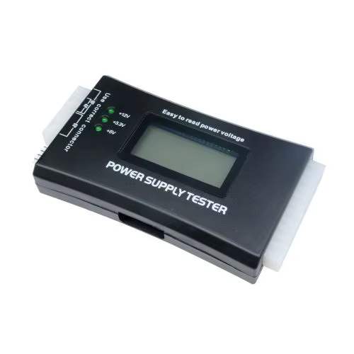 Testeur d'alimentation numérique à écran LCD pour ordinateur PC, 20/24 broches, contrôle rapide de l