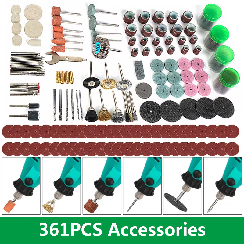 Accessoires de Style Dremel, outils abrasifs, ensemble d'accessoires pour outils rotatifs pour pièce