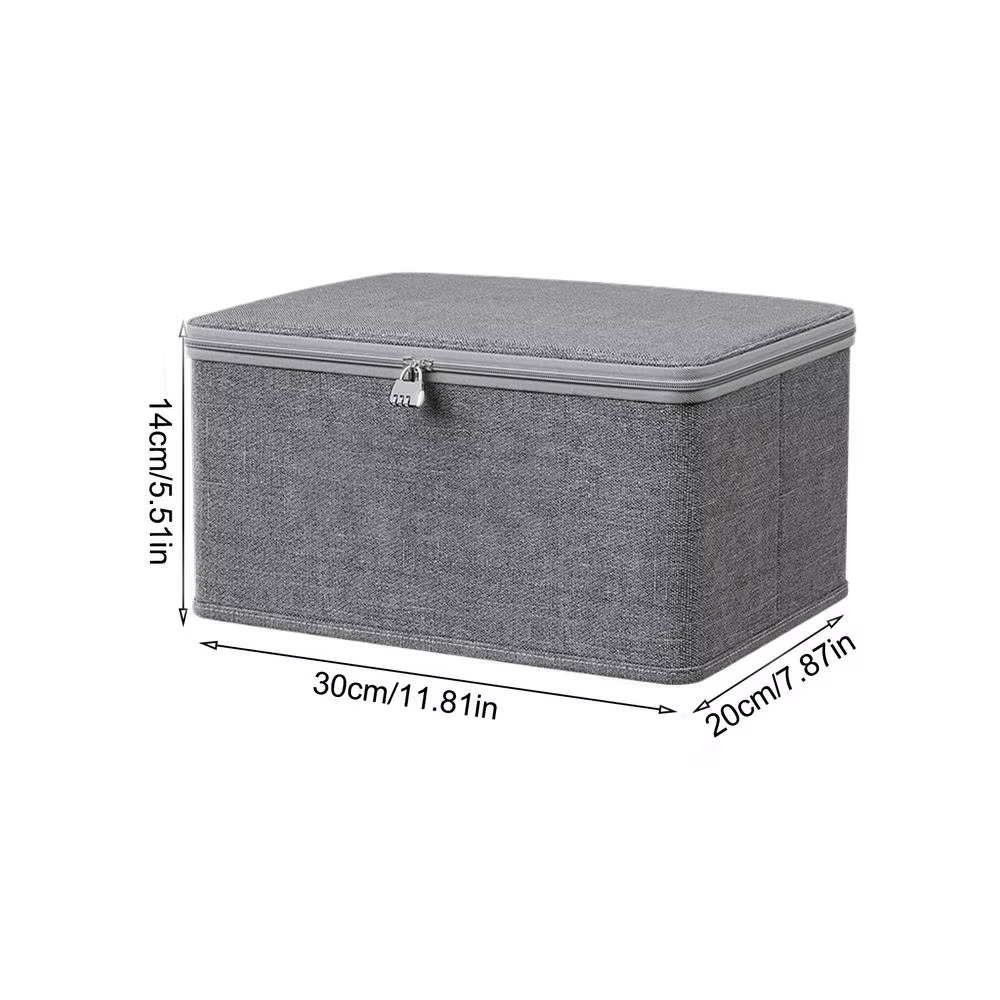 Boîte de rangement verrouillable avec couvercle, bac de rangement empilable anti-poussière pour joue