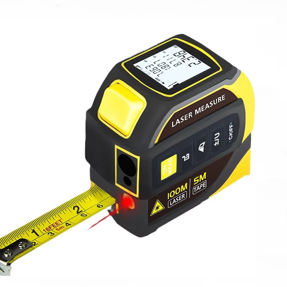 Ruban à mesurer Laser Portable 4 en 1, ruban à mesurer numérique, télémètre Laser de haute précision