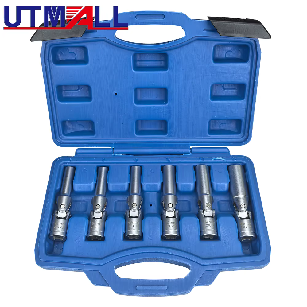 Jeu de douilles de bougies de préchauffage 3/8 ", Joint universel 8-16mm, outil de retrait de bougie
