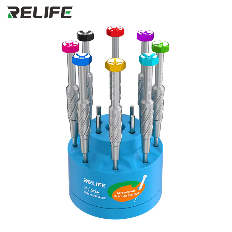 RELIFE – boîte de rangement multifonctionnelle pour tournevis, rotatif magnétique pour tournevis, po