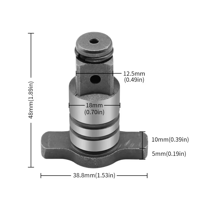 Adaptateur de clé électrique multifonctionnel, tête carrée, arbre en T, clé à chocs électrique sans 