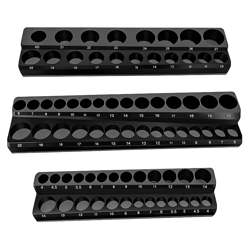 Support de rangement magnétique pour douilles métriques/pouces, support de rangement pour douilles d