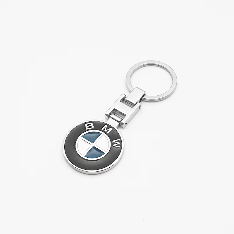 Porte-clés en métal 3D pour voiture, emblème tissé en cuir, accessoire pour BMW M E46 X1 X2 X3 X4 X5