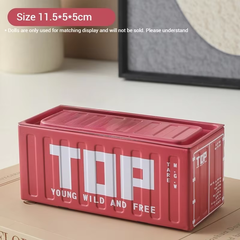 Conteneur de rangement en fer Compact, organisateur de bureau créatif, Tube de fournitures de bureau
