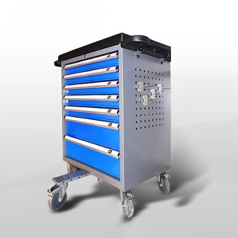Boîte à roulettes à 7 tiroirs, armoire à outils/chariot/coffre, ensemble d'outils de rangement, boît